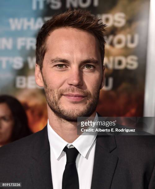 Actor Taylor Kitsch attends the premiere of Columbia Pictures' "Only The Brave" at the Regency Village Theatre on October 8, 2017 in Westwood,...