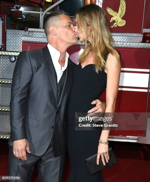 Josh Brolin, Kathryn Boyd arrives at the Premiere Of Columbia Pictures' "Only The Brave" at Regency Village Theatre on October 8, 2017 in Westwood,...