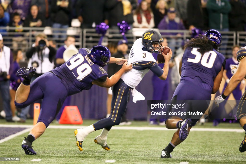 COLLEGE FOOTBALL: OCT 07 Cal at Washington