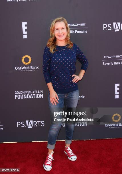 Actress Angela Kinsey attends P.S. ARTS' Express Yourself 2017 event at Barker Hangar on October 8, 2017 in Santa Monica, California.