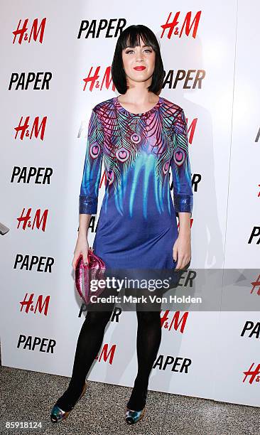 Musical Artist Katy Perry attends Paper Magazine's The Beautiful People party at the Hiro Ballroom on April 9, 2009 in New York City.