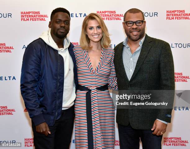Actor Daniel Kaluuya, Actress Allison Williams and Director Jordan Peele attend a red carpet for "Anatomy of a Scene: Get Out" during Hamptons...