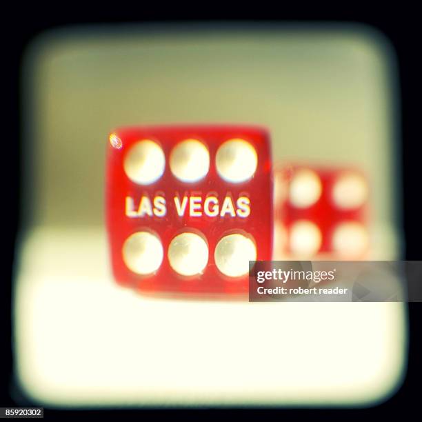 2 red dice with las vegas text and 6 dots - file ellipse sign 47.svg stock pictures, royalty-free photos & images