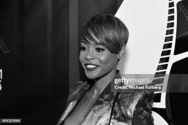 Actress Erica Peeples attends the 4th Annual CineFashion Film Awards at El Capitan Theatre on October 8, 2017 in Los Angeles, California.