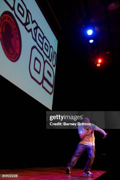 Hobbit performs at Boxcon 09 at Purcell Room on April 12, 2009 in London, England.