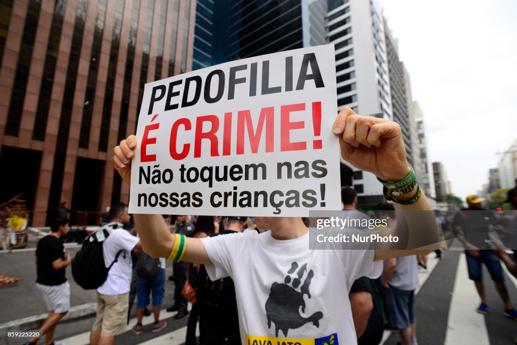 March for Family defence in Sao Paulo