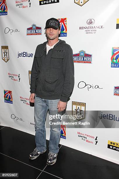 Actor Skeet Ulrich attends the Hollywood United Football Club's Setanta Cup exhibition game after party at Opia Lounge on April 11, 2009 in New York...