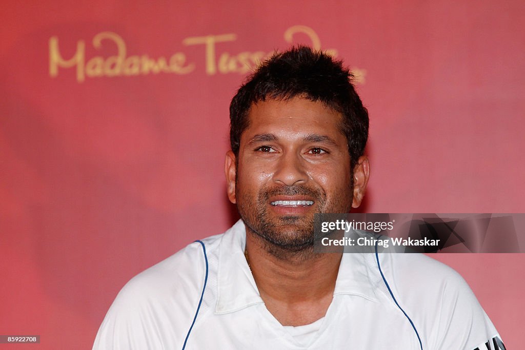 Sachin Tendulkar Waxwork Unveiled At Hotel Taj Lands End