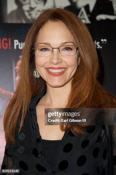 Amy Yasbeck Ritter attends the opening of "Cagney" at El Portal Theatre on October 8, 2017 in North Hollywood, California.