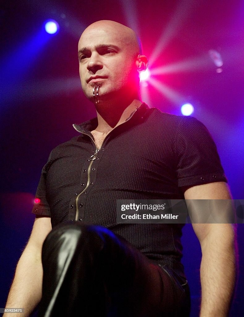 Disturbed Signer Disturbed singer David Draiman performs during a sold-out show at The ...