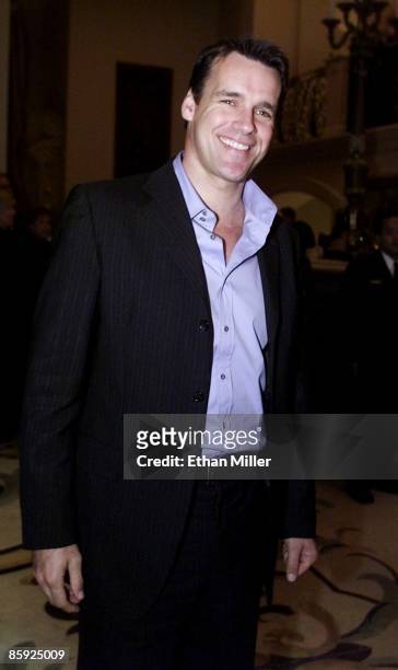 Actor David James Elliott arrives at the grand opening party for The Stirling Club December 14, 2001 in Las Vegas, Nevada. The 80,000 square-foot,...