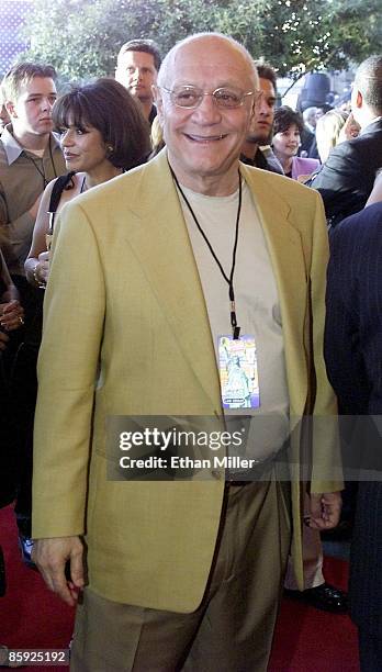 Fresno State basketball head coach Jerry Tarkanian arrives the grand opening of ESPNZone at the New York-New York Hotel & Casino July 19, 2001 in Las...