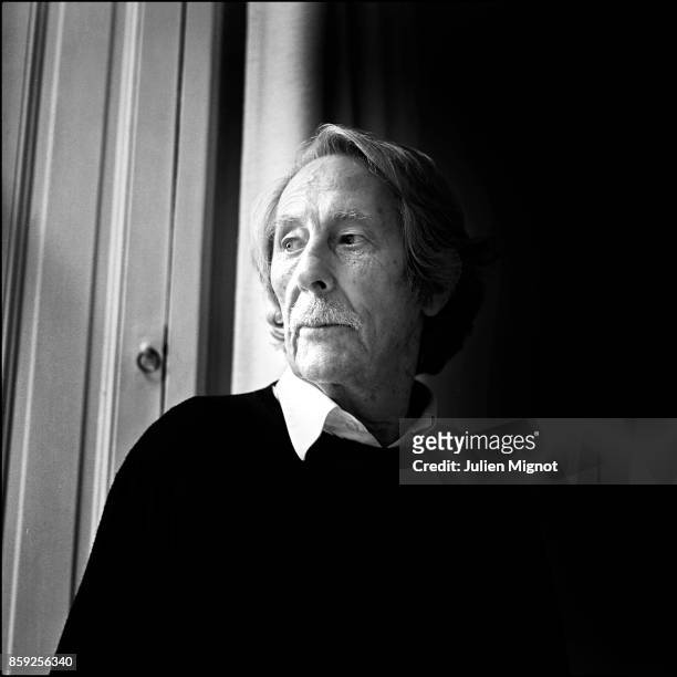 Actor Jean Rochefort is photographed for Self Assignment on September 24, 2008 in Paris, France.