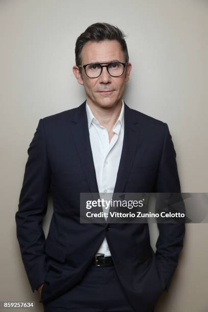 Film director Michel Hazanavicius is photographed during the 61st BFI London Film Festival on October 8, 2017 in London, England.