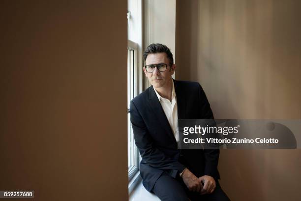 Film director Michel Hazanavicius is photographed during the 61st BFI London Film Festival on October 8, 2017 in London, England.