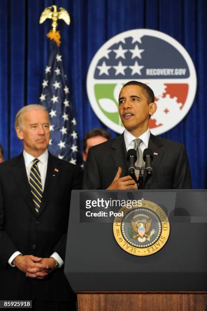 President Barack Obama and Vice President Joe Biden deliver remarks highlighting the transportation projects and infrastructure jobs created by...