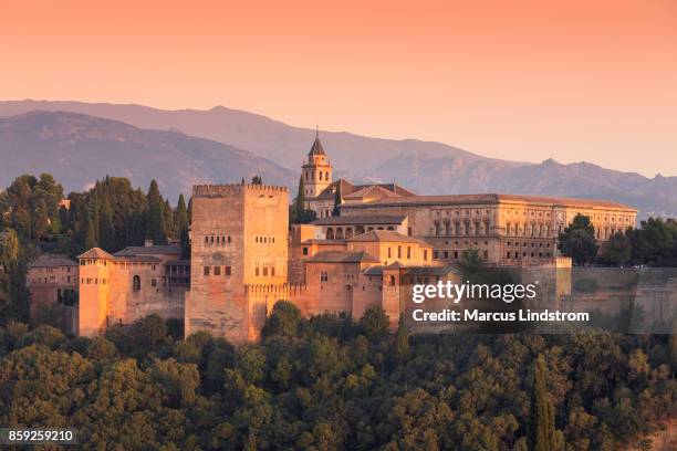 alhambra, granada - alhambra fotografías e imágenes de stock