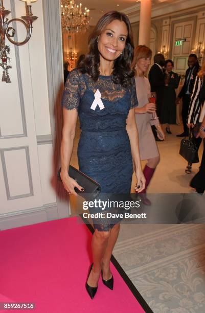 Melanie Sykes attends the Future Dreams "Make Your Mark" ladies lunch at The Savoy Hotel on October 9, 2017 in London, England.