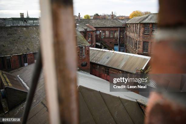 General views of the former cutlery factory, Portland Works, on November 8, 2016 in Sheffield, England. Following the decline of Sheffield's steel...