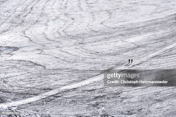 Walking on Dachstein glacier