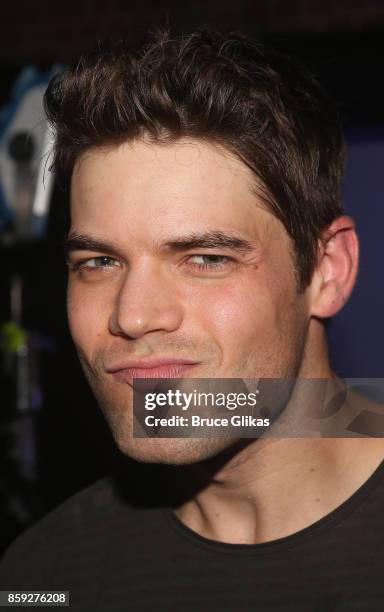 Jeremy Jordan poses at "The 3rd Annual Elsie Fest" at Central Park's Summerstage on October 8, 2017 in New York City.