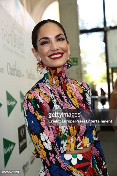 Eugenia Silva attends 'The Petite Fashion Week' Photocall at Cibeles Palace on October 6, 2017 in Madrid, Spain.