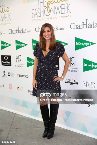 Silvia Casas attends 'The Petite Fashion Week' Photocall at Cibeles Palace on October 6, 2017 in Madrid, Spain.