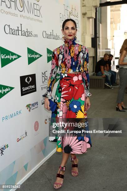 Eugenia Silva attends 'The Petite Fashion Week' Photocall at Cibeles Palace on October 6, 2017 in Madrid, Spain.