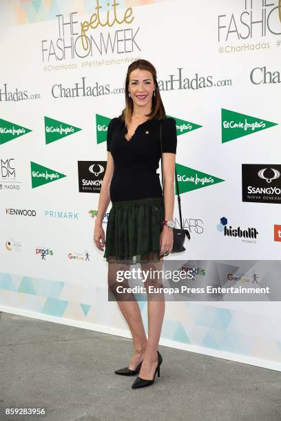 Ines Sainz attends 'The Petite Fashion Week' Photocall at Cibeles Palace on October 6, 2017 in Madrid, Spain.