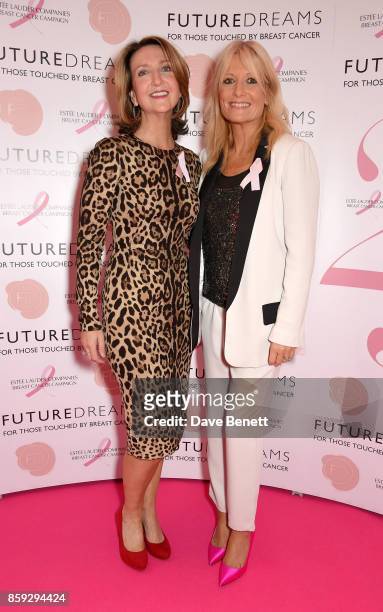 Victoria Derbyshire and Gaby Roslin attend the Future Dreams "Make Your Mark" ladies lunch at The Savoy Hotel on October 9, 2017 in London, England.