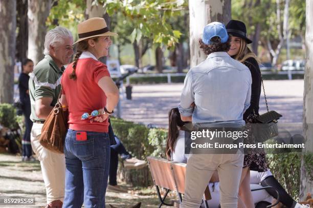 Princess Elena of Spain attends Spanish Horse Champion Tournament at Campo Villa de Madrid Club on October 7, 2017 in Madrid, Spain.