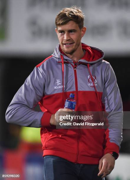 Belfast , United Kingdom - 6 October 2017; Andrew Trimble of Ulster ahead of the Guinness PRO14 Round 6 match between Ulster and Connacht at the...