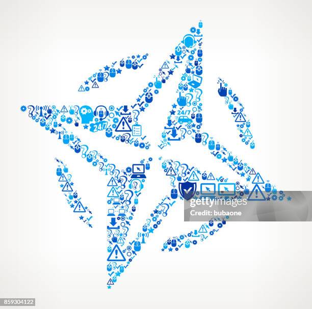 compass tech support vector icon pattern - server technician stock illustrations