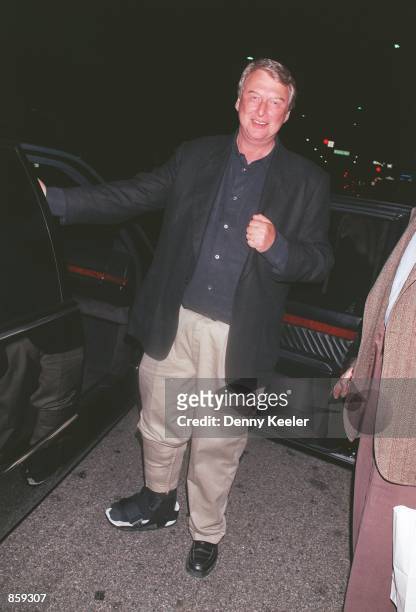 Beverly Hills, CA. Director, Mike Nichols outside Mr. Chow's restaurant. Photo by David Keeler/Online USA, Inc.