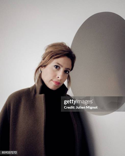 Journalist Lea Salame is photographed for Self Assignment on January 2017 in Paris, France.