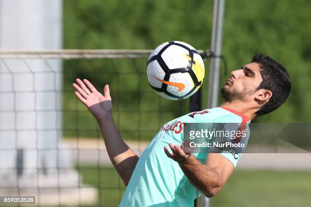 Portugals forward Goncalo Guedes in action during National Team Training session before the match between Portugal and Switzerland at City Football...