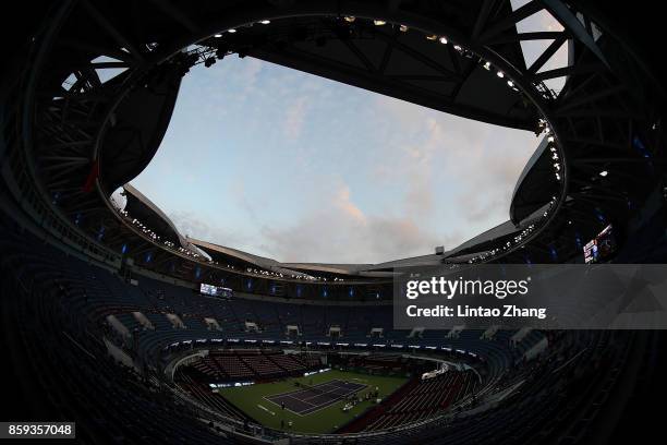 General view of the Qi Zhong Tennis Centre on day two of Shanghai Rolex Masters on October 9, 2017 in Shanghai, China.