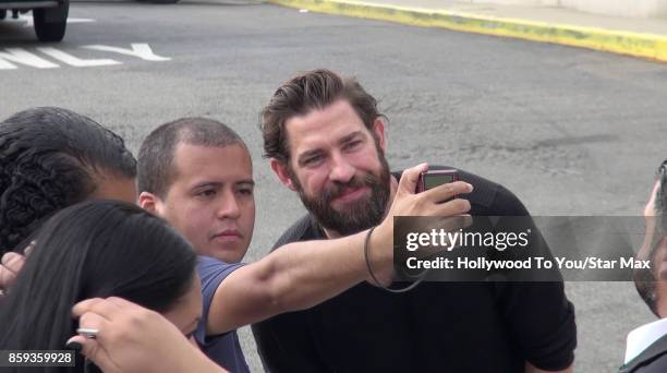 Actor John Krasinsky is seen at Comic-Con New York on October 8, 2017 in New York City.