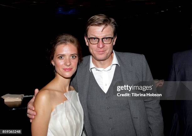 Liv Lisa Fries and Henk Handloegten attend the premiere of Beta Film's 'Babylon Berlin' after party on October 6, 2017 in Los Angeles, California.