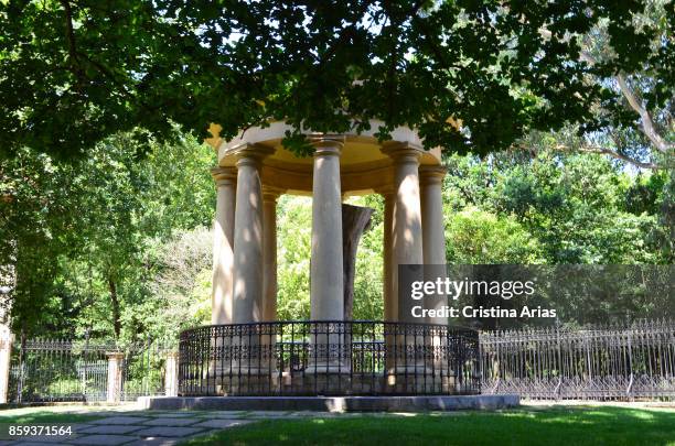 Temple with the remains of old tree of Guernica, under which noblemen gathered in Middle Ages, symbol of freedom for Basques, on 19 June 2017,...