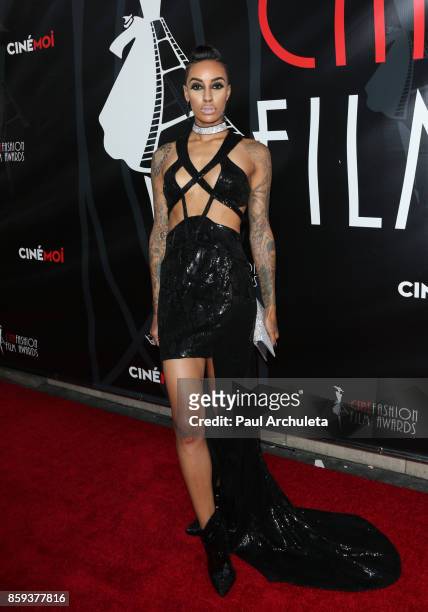 Fashion Model / TV Personality AzMarie Livingston attends the 4th Annual CineFashion Film Awards at The El Capitan Theatre on October 8, 2017 in Los...