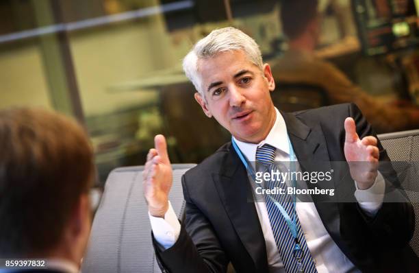 Bill Ackman, chief executive officer of Pershing Square Capital Management LP, speaks during an interview in New York, U.S., on Monday, Oct. 9, 2017....