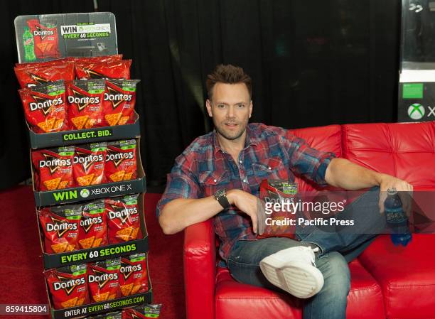 Joel McHale attends Comic Con 2017 Day 1 at Javits Center to promote Doritos chips, Mountain Dew & Microsoft Xbox.