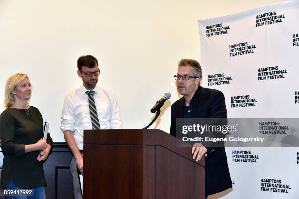 Artistic Director at Hamptons International Film Festival David Nugent and Executive Director at Hamptons International Film Festival Anne Chaisson...