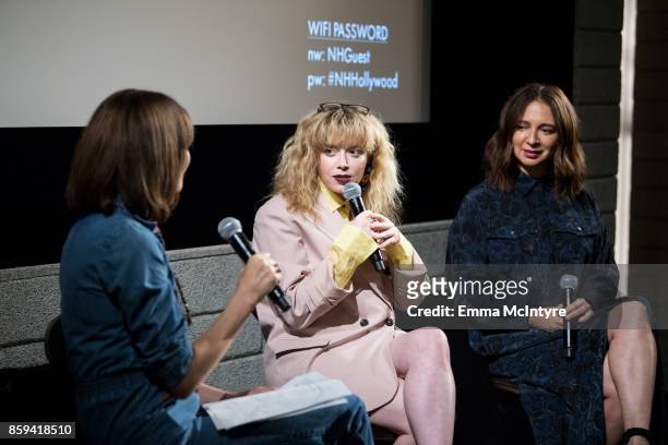 Tabitha Denholm, Natasha Lyonne, and Maya Rudoph speak onstage at 'Women Under the Influence hosts a special screening of Natasha Lyonne's...