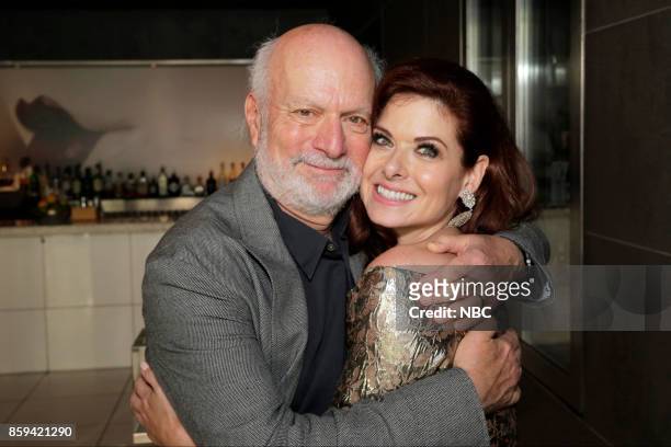 Debra Messing on the Hollywood Walk of Fame" -- Pictured: James Burrows, Executive Producer / Director, "Will & Grace"; Debra Messing at the honoring...