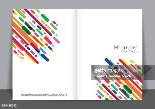 stockillustraties, clipart, cartoons en iconen met minimal1 - brochure