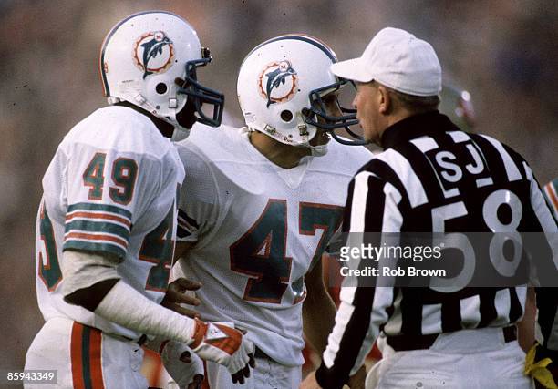 Miami Dolphins defensive backs William Judson and Glenn Blackwood News  Photo - Getty Images