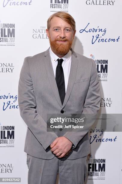 Director Hugh Welchman attends the UK Premiere of "Loving Vincent" during the 61st BFI London Film Festival on October 9, 2017 in London, England.