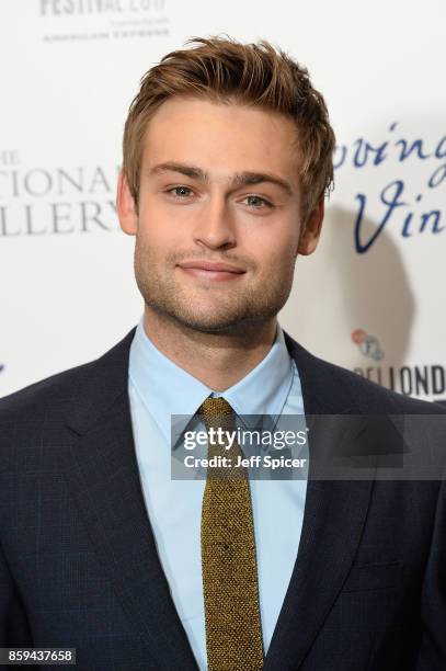 Actor Douglas Booth attends the UK Premiere of "Loving Vincent" during the 61st BFI London Film Festival on October 9, 2017 in London, England.